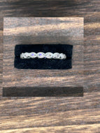 Lauren Kenzie CZ Oval Link Ring in Silver