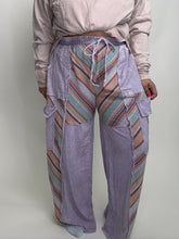 Load image into Gallery viewer, J.Her Mineral Washed Striped Printed Pants in Lavender
