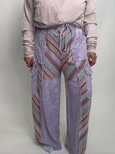 Load image into Gallery viewer, J.Her Mineral Washed Striped Printed Pants in Lavender
