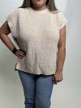 Load image into Gallery viewer, Wishlist OVERSIZED Sweater Vest in Champagne
