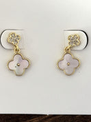 Lauren Kenzie Clover Stud Earrings in Gold