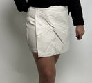 Wishlist Leather Skort in Ecru