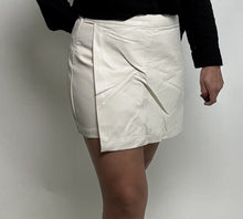 Load image into Gallery viewer, Wishlist Leather Skort in Ecru
