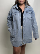 Mittoshop OVERSIZED Shacket in Denim