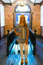Load image into Gallery viewer, Sew in Love Mixed Floral Print Top in Blue/Mustard
