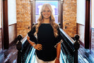 Sew in Love Solid Color Top with Contrasting Trim Details in Black