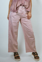 Load image into Gallery viewer, J.nna Solid Color Washed Barrel Leg Pants in Pale Pink
