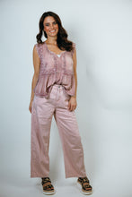 Load image into Gallery viewer, J.nna Solid Color Washed Barrel Leg Pants in Pale Pink
