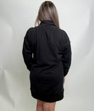 Umgee Mineral Washed Sweatshirt Dress in Ash