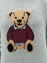 Load image into Gallery viewer, Wishlist Teddy Bear Knit Sweater in Grey

