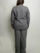 MABLE Sweater Knit Top and Pants Set in Charcoal