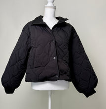 Load image into Gallery viewer, Jodifl Solid Color Quilted Puffer Jacket in Black
