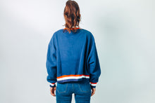 Load image into Gallery viewer, TCEC USA Lettering Cropped Sweatshirt in Navy

