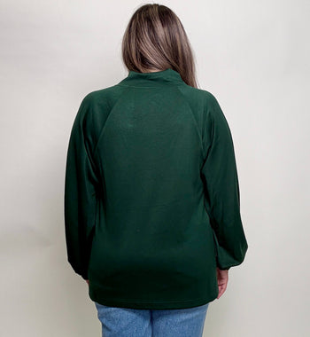 Jodifl Scuba Knit Top in Hunter Green
