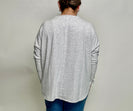 STITCH & Co. Lightweight Knit Dolman Top in Heather Grey