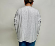 Load image into Gallery viewer, STITCH &amp; Co. Lightweight Knit Dolman Top in Heather Grey
