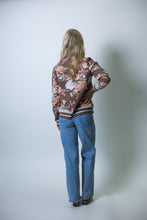 Load image into Gallery viewer, FATE Floral Jacquard Knit Sweater in Brown Multi
