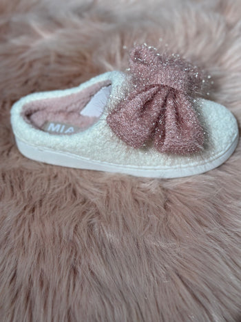 MIA 1976 "COZI" Pink 3D Bow Slippers