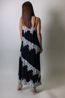 TCEC Flowy Lace Detail Maxi Dress in Black