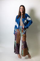 Sunday Edition Cropped Boxy Denim Jacket in Medium Denim
