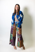 Load image into Gallery viewer, Easel Patchwork Woven Pants in Eggplant
