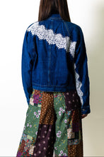 Load image into Gallery viewer, Easel Patchwork Woven Pants in Eggplant
