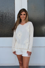 Load image into Gallery viewer, Marisima Solid Color Embroidery Lace Top in Ivory
