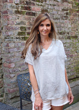 Load image into Gallery viewer, Marisima Solid Color Gauze Top in Silver
