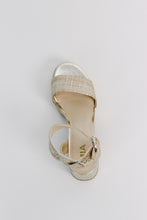 Load image into Gallery viewer, MIA 1976 "RENEE" Platform Heeled Sandal in Gold
