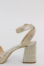 Load image into Gallery viewer, MIA 1976 "RENEE" Platform Heeled Sandal in Gold
