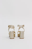 MIA 1976 "RENEE" Platform Heeled Sandal in Gold