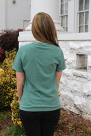 Jumping Tiger Graphic Tee in Light Green