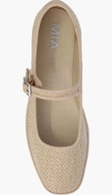Load image into Gallery viewer, MIA 1976 "MONROE" Mary Jane Flat in Natural Raffia
