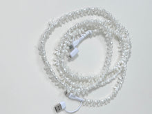 Load image into Gallery viewer, Erimish 6.6 Foot Beaded Phone Charger in Pearl Bow
