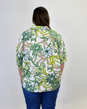 Load image into Gallery viewer, BiBi Bold Multi Color Floral Print Button Down Top in Sage Multi

