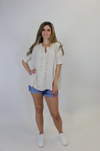 Load image into Gallery viewer, Easel Textured Ribbed Knit Top in Khaki
