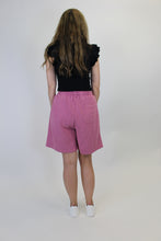 Load image into Gallery viewer, Easel Flower Patched Detailed Shorts in Hawthorn Rose
