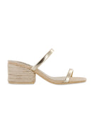 MIA 1976 "ISABELI" Limited Edition Heeled Sandal in Soft Gold