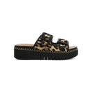 MIA 1976 "JIMENNA" Platform Sandal in Leopard Multi