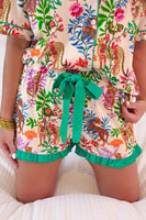 Jess Lea Jungle Oasis Ruffle Pajama Set in Multi