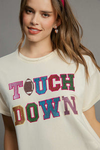 Umgee Game Day Style Sequin Top in Cream