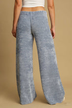 Load image into Gallery viewer, Umgee Soft Knit Solid Color Pants in Denim Blue
