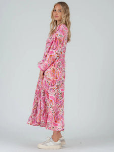 Lucca Couture AURORA Maxi Dress in Pink Dress Lucca Couture   