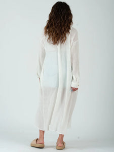 Lucca Couture LOLA Sheer Maxi Dress in White Dress Lucca Couture   