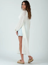 Load image into Gallery viewer, Lucca Couture LOLA Sheer Maxi Dress in White Dress Lucca Couture   
