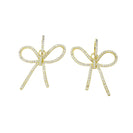 Lauren Kenzie Jess Bow Huggie Earrings