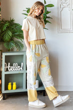 Load image into Gallery viewer, Oli &amp; Hali Daisy Patch Joggers in Yellow Bottoms Oli &amp; Hali   
