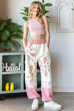 Load image into Gallery viewer, Oli &amp; Hali Daisy Patch Joggers in Pink Bottoms Oli &amp; Hali   
