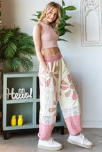 Load image into Gallery viewer, Oli &amp; Hali Daisy Patch Joggers in Pink Bottoms Oli &amp; Hali   
