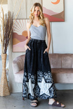 Load image into Gallery viewer, Oli &amp; Hali Star Patched Knit Pants in Black Pants Oli &amp; Hali   
